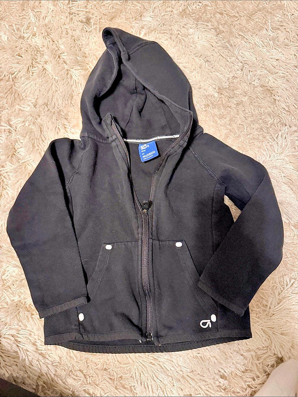 GAPFit Toddler Fit Tech Hoodie Black Size 3T
